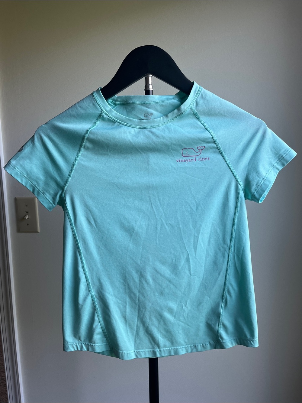 Vineyard Vines Girls' Light Aqua Short-Sleeve Tee